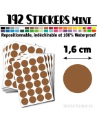 192 Ronds 1,6 cm - Stickers mini gommettes