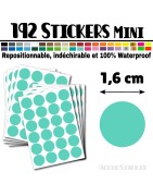 192 Ronds 1,6 cm - Stickers mini gommettes
