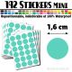 192 Ronds 1,6 cm - Stickers mini gommettes