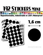 192 Ronds 1,6 cm - Stickers mini gommettes
