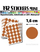 192 Ronds 1,6 cm - Stickers mini gommettes