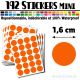 192 Ronds 1,6 cm - Stickers mini gommettes