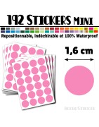 192 Ronds 1,6 cm - Stickers mini gommettes