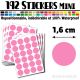 192 Ronds 1,6 cm - Stickers mini gommettes