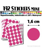 192 Ronds 1,6 cm - Stickers mini gommettes