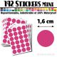 192 Ronds 1,6 cm - Stickers mini gommettes