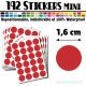 192 Ronds 1,6 cm - Stickers mini gommettes