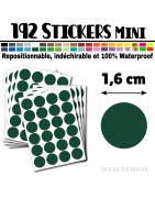 192 Ronds 1,6 cm - Stickers mini gommettes