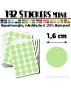 192 Ronds 1,6 cm - Stickers mini gommettes