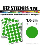 192 Ronds 1,6 cm - Stickers mini gommettes