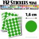 192 Ronds 1,6 cm - Stickers mini gommettes