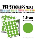 192 Ronds 1,6 cm - Stickers mini gommettes