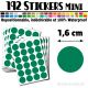 192 Ronds 1,6 cm - Stickers mini gommettes