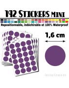 192 Ronds 1,6 cm - Stickers mini gommettes