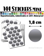144 Ronds 1,8 cm - Stickers mini gommettes