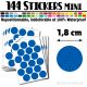 144 Ronds 1,8 cm - Stickers mini gommettes