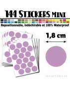 144 Ronds 1,8 cm - Stickers mini gommettes
