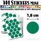 144 Ronds 1,8 cm - Stickers mini gommettes