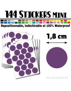 144 Ronds 1,8 cm - Stickers mini gommettes