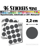 96 Ronds 2,2 cm - Stickers mini gommettes