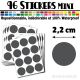 96 Ronds 2,2 cm - Stickers mini gommettes