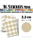 96 Ronds 2,2 cm - Stickers mini gommettes