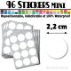96 Ronds 2,2 cm - Stickers mini gommettes