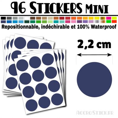 96 Ronds 2,2 cm - Stickers mini gommettes