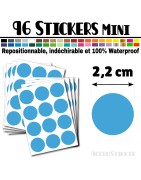 96 Ronds 2,2 cm - Stickers mini gommettes