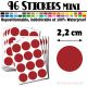96 Ronds 2,2 cm - Stickers mini gommettes