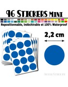 96 Ronds 2,2 cm - Stickers mini gommettes
