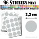 96 Ronds 2,2 cm - Stickers mini gommettes