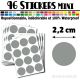 96 Ronds 2,2 cm - Stickers mini gommettes