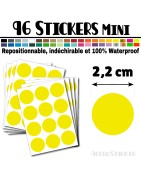 96 Ronds 2,2 cm - Stickers mini gommettes