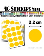 96 Ronds 2,2 cm - Stickers mini gommettes