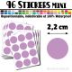 96 Ronds 2,2 cm - Stickers mini gommettes