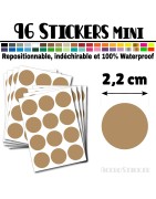 96 Ronds 2,2 cm - Stickers mini gommettes