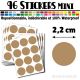 96 Ronds 2,2 cm - Stickers mini gommettes