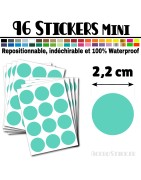 96 Ronds 2,2 cm - Stickers mini gommettes