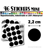 96 Ronds 2,2 cm - Stickers mini gommettes