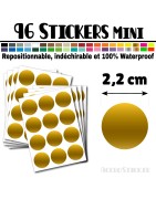 96 Ronds 2,2 cm - Stickers mini gommettes