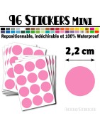 96 Ronds 2,2 cm - Stickers mini gommettes