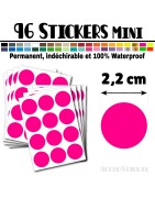 96 Ronds 2,2 cm - Stickers mini gommettes