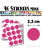 96 Ronds 2,2 cm - Stickers mini gommettes