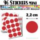 96 Ronds 2,2 cm - Stickers mini gommettes