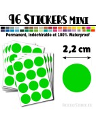 96 Ronds 2,2 cm - Stickers mini gommettes
