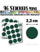 96 Ronds 2,2 cm - Stickers mini gommettes