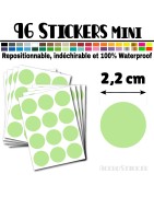 96 Ronds 2,2 cm - Stickers mini gommettes