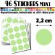 96 Ronds 2,2 cm - Stickers mini gommettes