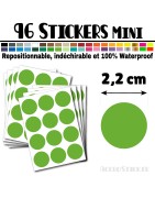 96 Ronds 2,2 cm - Stickers mini gommettes